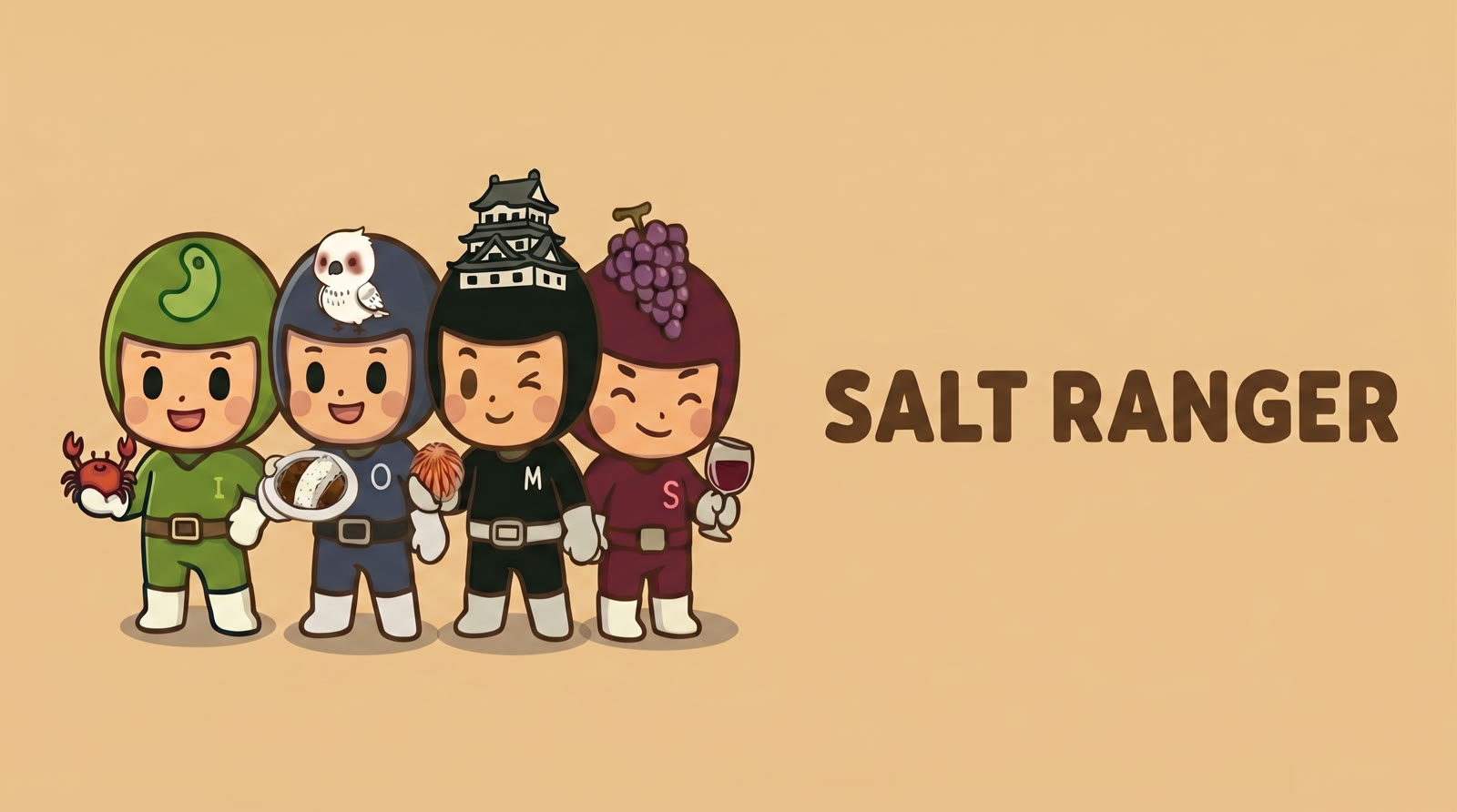 塩の道広域観光連携のマスコット「SALT RANGER」